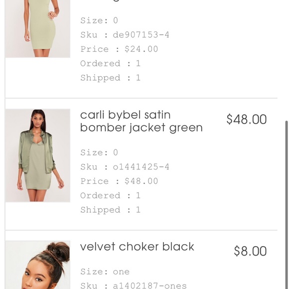 Carli Bybel X Missguided silk bomber jacket. - Picture 4 of 4